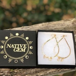 BNIB Native Gem Virgo earrings